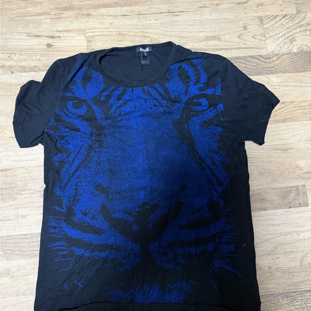 Just Cavalli Black and Blue Short Sleeve Tees